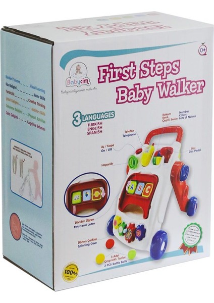 URT029-001 Babycim Ilk Adım Arabam -Birliktoys Kız Erkek Çocuk Oyuncak Eğitici Oyuncaklar indirimleri