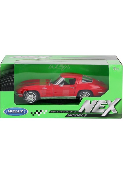 24073 Welly Chevrolet Corvette 1963 1:24 -Karsan Oyuncak Kız Erkek Çocuk Oyuncak Eğitici Oyuncaklar