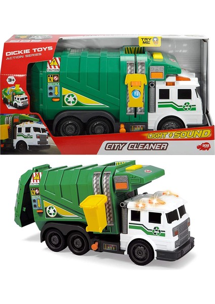 203308378 Dickie, Sesli ve Işıklı Şehir Temizleyici 35CM Kız Erkek Çocuk Oyuncak Eğitici Oyuncaklar