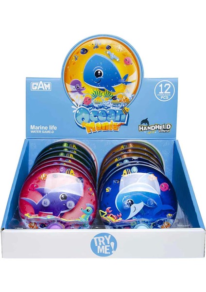 Okyanus Temalı Retro Su Oyunu 2586D Kız Erkek Çocuk Oyuncak Eğitici Oyuncaklar