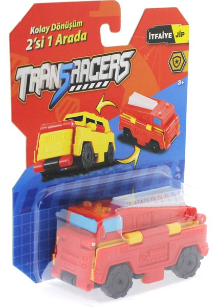 Transracers Dönüşen Araçlar Itfaiye / Jip Kız Erkek Çocuk Oyuncak Eğitici Oyuncaklar