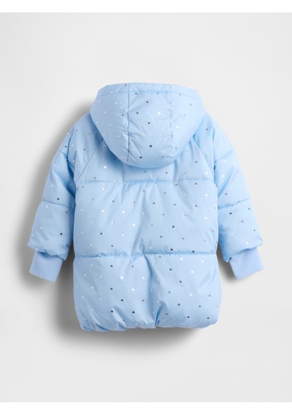 Kız Bebek Mavi Heavyweight Puffer Mont fiyatları