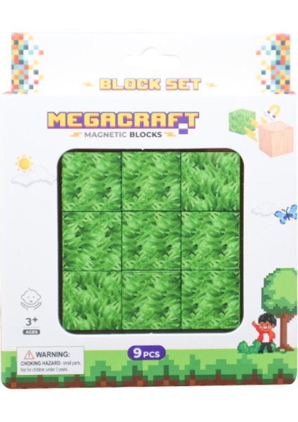 Megacraft 9 Parça Yaprak Çimen Blok Kız Erkek Çocuk Oyuncak Eğitici Oyuncaklar fiyatları