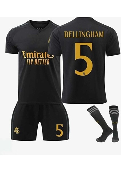 R.e.a.l Madrid 2023--24 Yeni Sezon Jude Bellingham Çocuk Forması 4'lü Set ( Thırd Shırt)