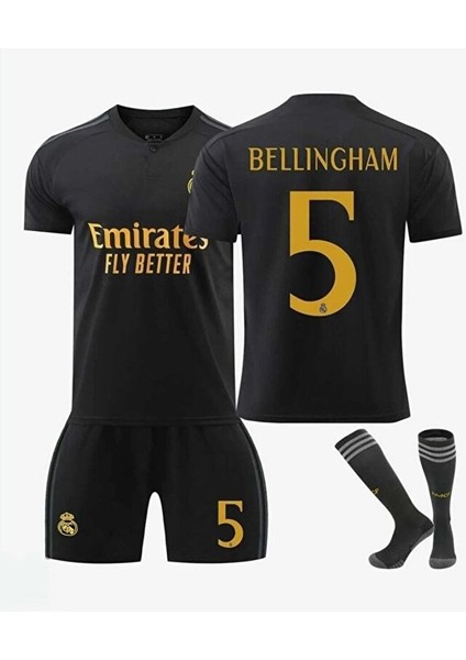 R.e.a.l Madrid 2023--24 Yeni Sezon Jude Bellingham Çocuk Forması 4'lü Set ( Thırd Shırt) modelleri