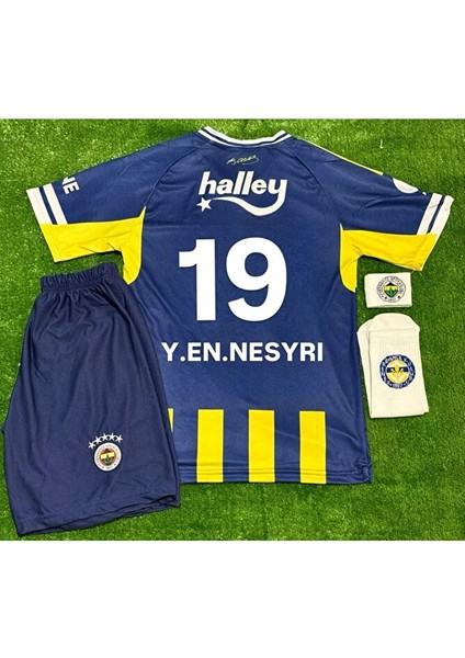 Fe.ner.bah'çe \\ 2026 #y,en,nesyri# 19 Numara Iç Saha Çocuk Forması 4'lü Set