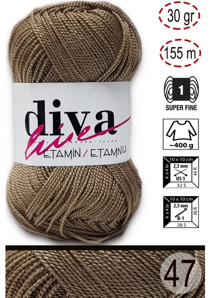 Diva Etamin 47 Camel