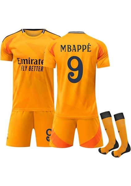 Kylian Mbappe 2024/25 Yeni Sezon Deplasman Çocuk Forması 4'lü Set (Orange) fiyatları