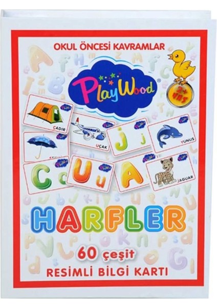 Playwood Eğitici Resimli Bilgi Kartı Harfler Kız Erkek Çocuk Oyuncak Eğitici Oyuncaklar indirimleri