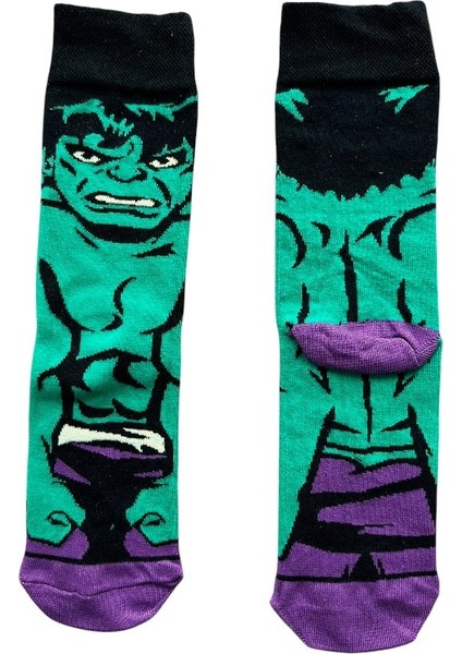 Hulk Karakter Soket Çorap