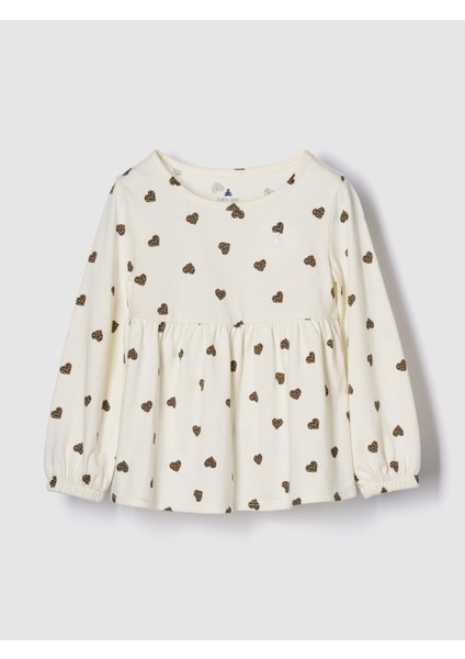 Kız Bebek Krem Mix & Match Empire-Waist Top