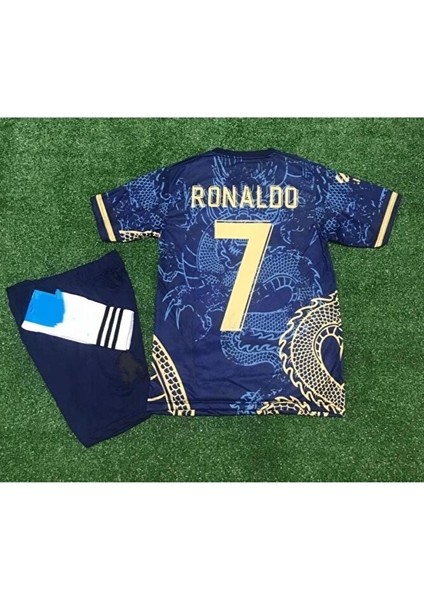R̴.m̴a̴d̴r̴i̴d̴ 2026 Cristiano Ronaldo //7 Dragon Desenli Çocuk Forması 4'lü Set (Brda)