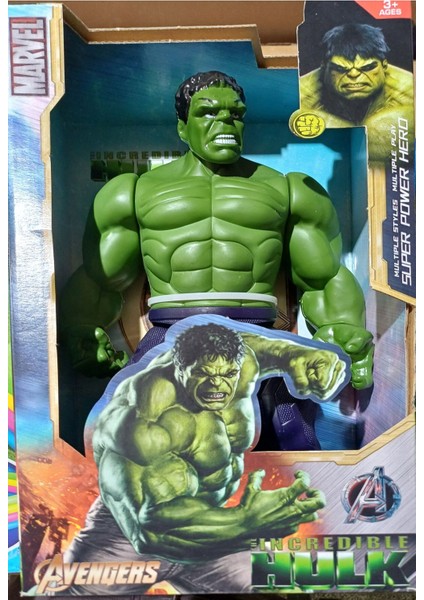 Hulk Sesli Işıklı Aksiyon Figürlü Oyuncak Aven Gers Hulk Action Figür.