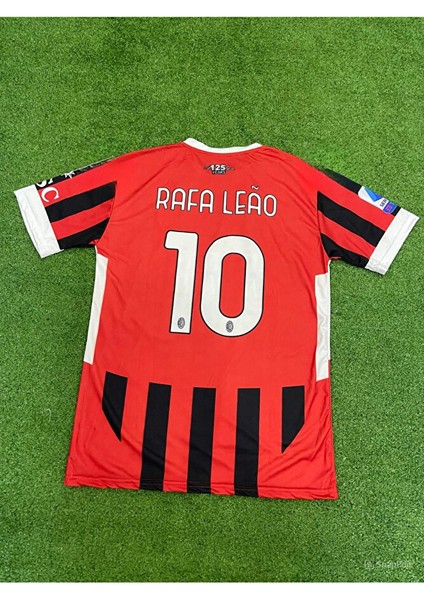 M.i.l.a.n R.a.f.a L.e.a.o 10 Numara Çubuklu Retro Efsane Kısa Kol Yetişkin Forma Vs
