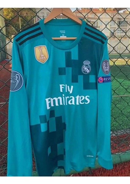 C.ronaldo Turkuaz Uzun Kol Retro Forma 454