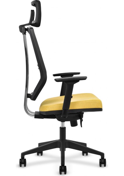 Bürové Monarc Ofis Çalışma Sandalyesi Müdür Plus Sarı