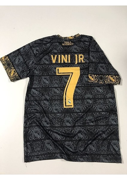R.e.a.l M.a.d.r.i.d 2023-24 Sezon Vini Jr. Özel Konsept Forması (Black) fiyatları