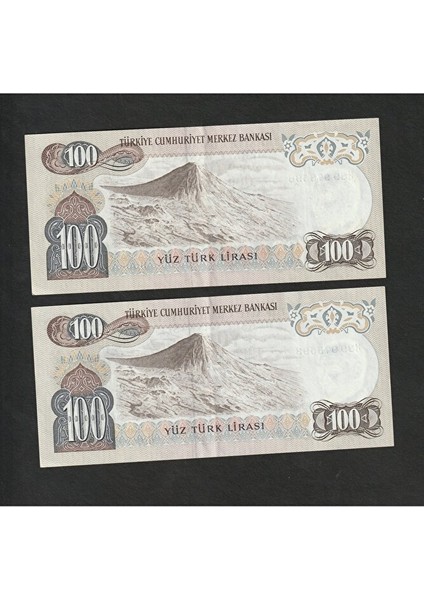 3996368F815693C98A 6. Emisyon 2li 100 Türk-Lirası Ça/çil H89 Serisi Kağıt Para fiyatları