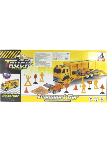 Sürtmeli Sesli ve Işıklı Iş Makinesi Taşıyıcı Sarı Tır Kız Erkek Çocuk Oyuncak Eğitici Oyuncaklar fiyatları