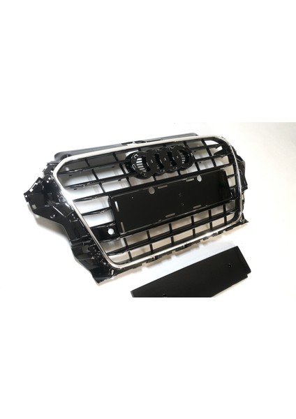 Audi A3 8V 13-16 Hatchback-Sedan Piano Black Krom Ön Panjur modelleri