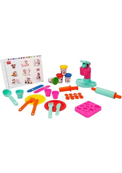Minnie Dondurma Fabrikası Oyun Hamuru Seti 200 gr 29 Parça Kız Erkek Çocuk Oyuncak Eğitici Oyuncakla