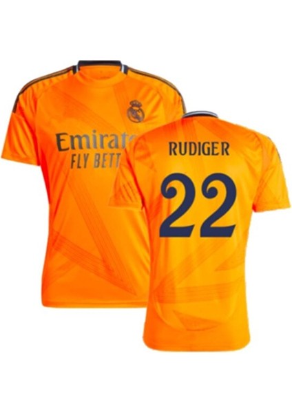 R.e.a.l M.a.d.r.i.d 2024-25 Yeni Sezon Antonio Rudiger Deplasman Forması (Orange) modelleri