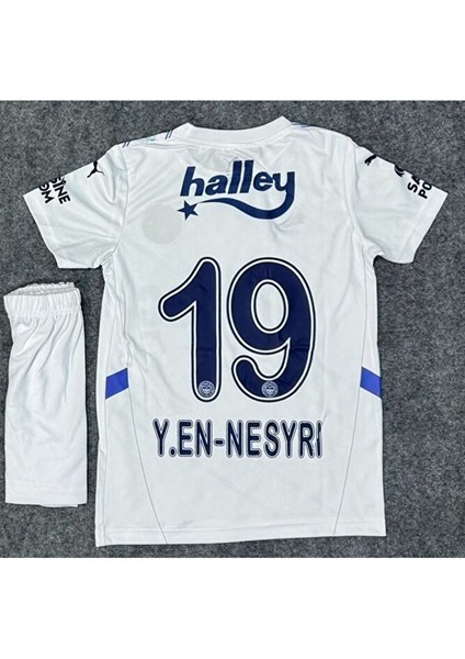 Fenerbãhçe- Forması Y.e.nesyri 2024/2025 Yeni Sezon Deplasman Beyaz Çocuk Forması