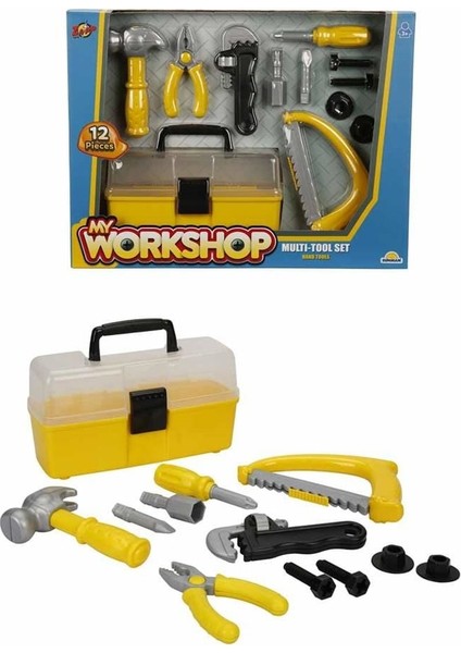 Zapp Toys My Workshop Çantalı Tamir Seti 12 Parça Kız Erkek Çocuk Oyuncak Eğitici Oyuncaklar