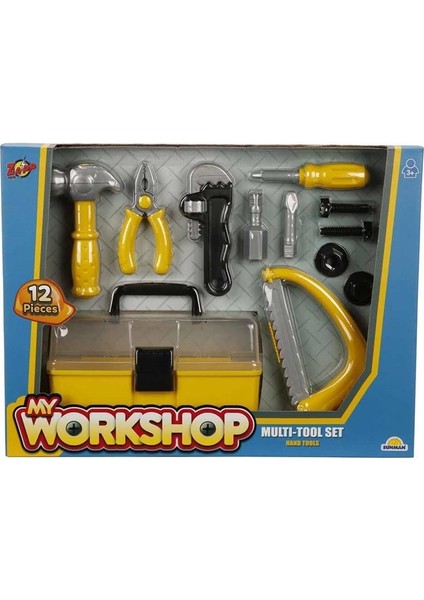 Zapp Toys My Workshop Çantalı Tamir Seti 12 Parça Kız Erkek Çocuk Oyuncak Eğitici Oyuncaklar modelleri