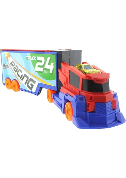Fırlatma Rampalı Tırlı Araç Seti Kız Erkek Çocuk Oyuncak Eğitici Oyuncaklar