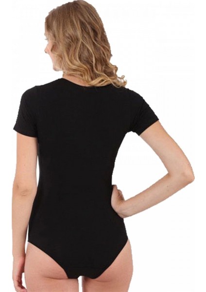 Bayan Kısa Kol Çıtçıtlı Body Siyah fiyatları
