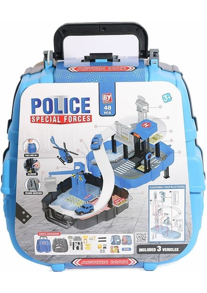 BP-622 Çantada Polis Oyun Seti Kız Erkek Çocuk Oyuncak Eğitici Oyuncaklar
