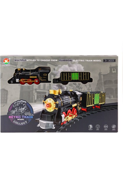 699-69A Sesli Işıklı Şarjlı Dumanlı Tren Seti Kız Erkek Çocuk Oyuncak Eğitici Oyuncaklar