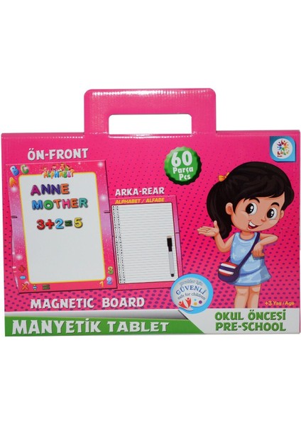 LC7164 Laço, Manyetik Tablet Pembe Kız Erkek Çocuk Oyuncak Eğitici Oyuncaklar