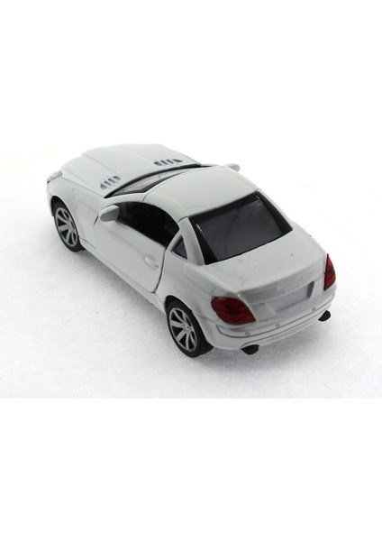Çek Bırak Mercedes Benzeri Beyaz Metal Araba Kız Erkek Çocuk Oyuncak Eğitici Oyuncaklar