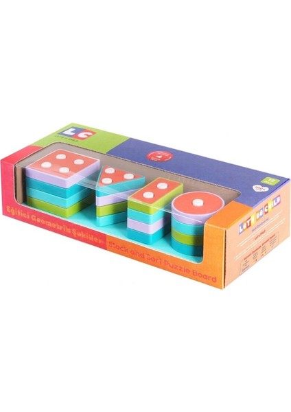 30890-LC Kanz, Geometrik Şekiller Kız Erkek Çocuk Oyuncak Eğitici Oyuncaklar