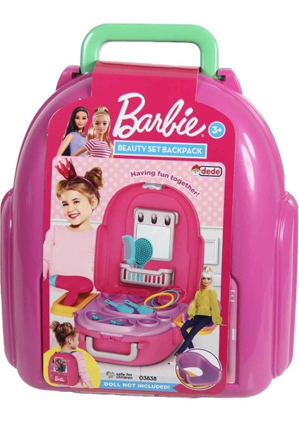 Barbie'nin Güzellik Seti Sırt Çantası Kız Erkek Çocuk Oyuncak Eğitici Oyuncaklar