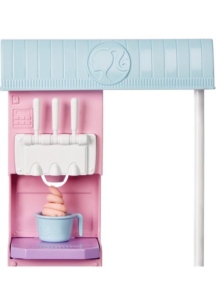 HCN46 Barbie Dondurma Dükkanı Oyun Seti, Barbie Ben Büyüyünce Kız Erkek Çocuk Oyuncak Eğitici Oyunca