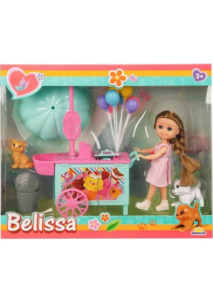 2984 Belissa’nın Dondurma Arabası ve Sevimli Hayvanları - 1ADET Stokta Olan Gönderilir Kız Erkek Çoc