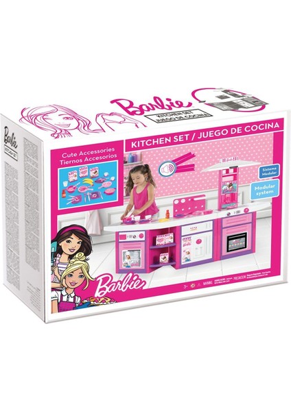 1614 Dolu Barbie Mutfak Seti 3'lü Kız Erkek Çocuk Oyuncak Eğitici Oyuncaklar indirimleri