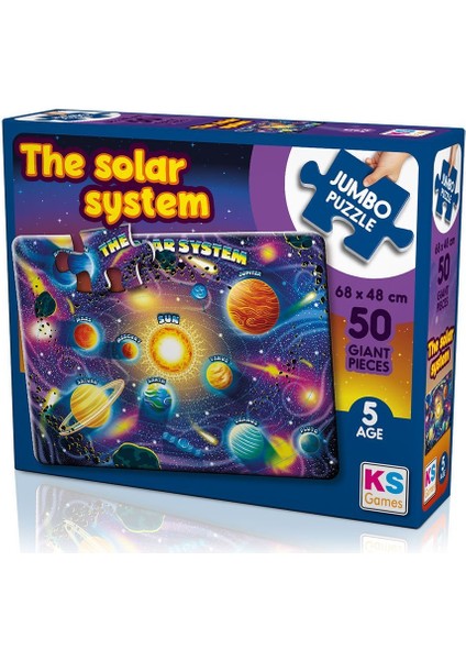 Ks Jumbo Puzzle 50 Parça Planets Of Solar System Gezegenler Kız Erkek Çocuk Oyuncak Eğitici Oyuncakl