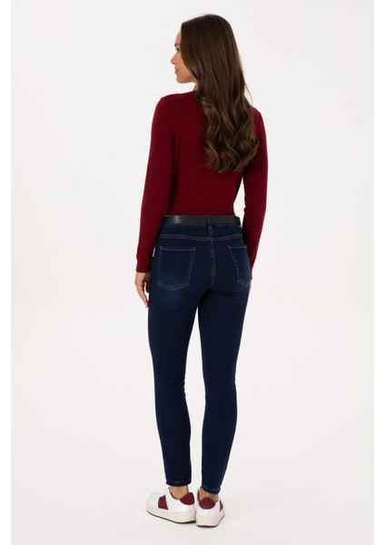 Kadın Koyu Mavi Pantolon (Jean) 50317626-DN0023 fırsatları