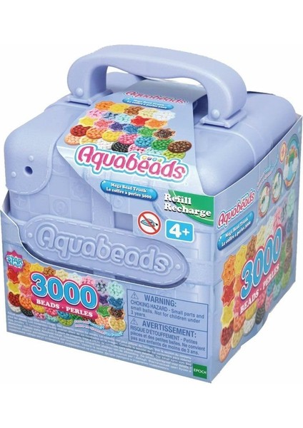 31913 Epoch Aquabeads Mega Boncuk Çantası, 3000 Parça +4 Yaş Kız Erkek Çocuk Oyuncak Eğitici Oyuncak