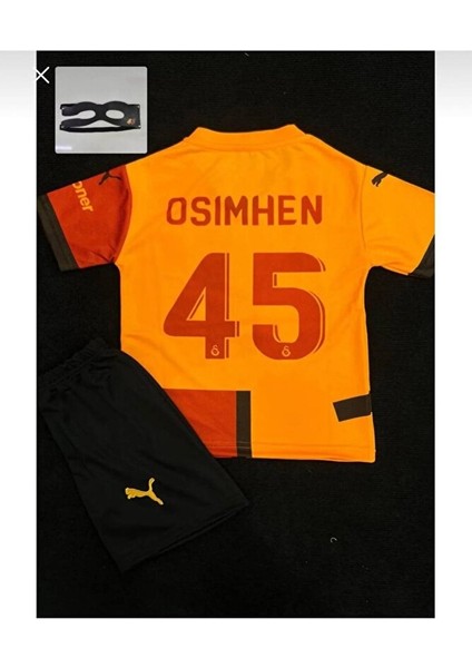 2024/2025 Victor OSIMHEN45 Numara Iç Saha Parçalı Çocuk Futbol Forması Maskeli Hediyeli