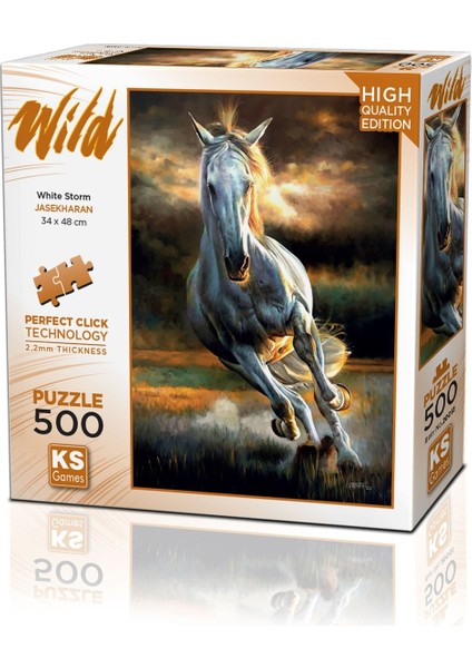 Ks Puzzle 500 Parça Wild White Storm Kız Erkek Çocuk Oyuncak Eğitici Oyuncaklar