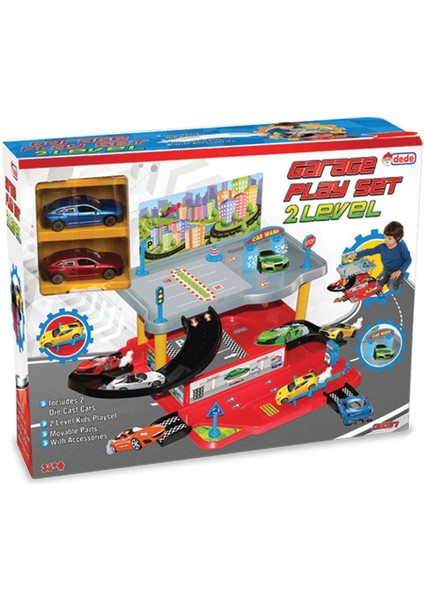 03067 2 Katlı Garaj Oyun Seti Kız Erkek Çocuk Oyuncak Eğitici Oyuncaklar