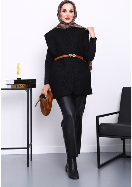 Siyah Buklet Astarlı Yelek fiyatları