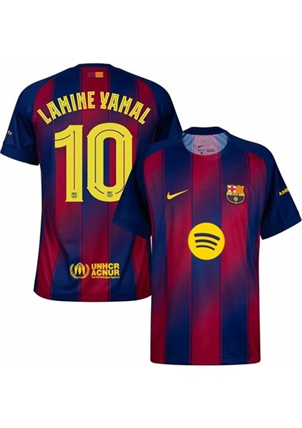 Barcelona 2025-2026 Iç Saha Lamine Yamal 10 Yetişkin Futbol Forması