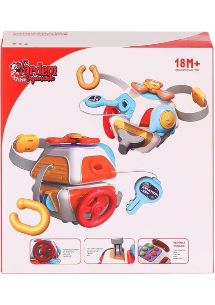 RT1605 Eğitici Çok Yüzlü Aktivite Oyuncağı -Vardem Oyuncak Kız Erkek Çocuk Oyuncak Eğitici Oyuncakla fırsatları