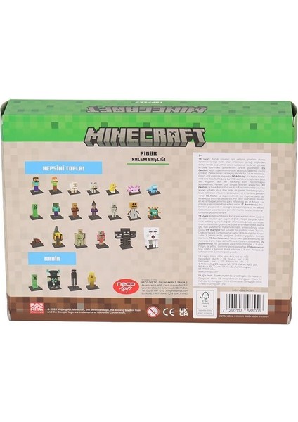 Pmı MC2070 Minecraft 3D Figür Toppeez 8li Delüks Set Kız Erkek Çocuk Oyuncak Eğitici Oyuncaklar fırsatları
